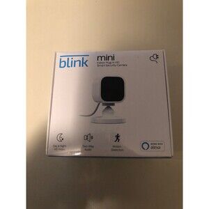 Blink Mini – Compact indoor plug-in‎ smart security camera 1080p HD video ni...